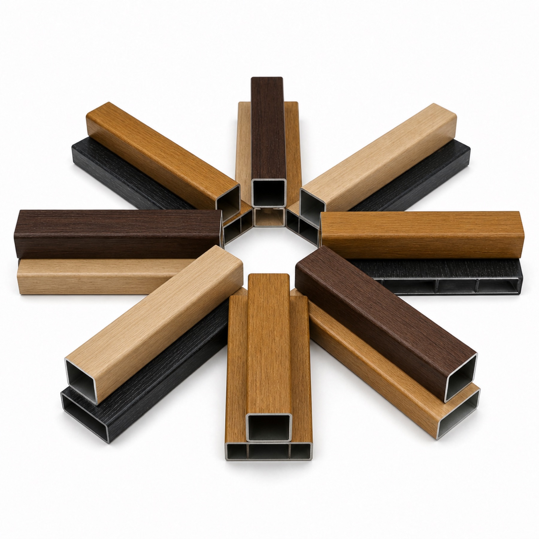 Creative outdoor square-tube application design