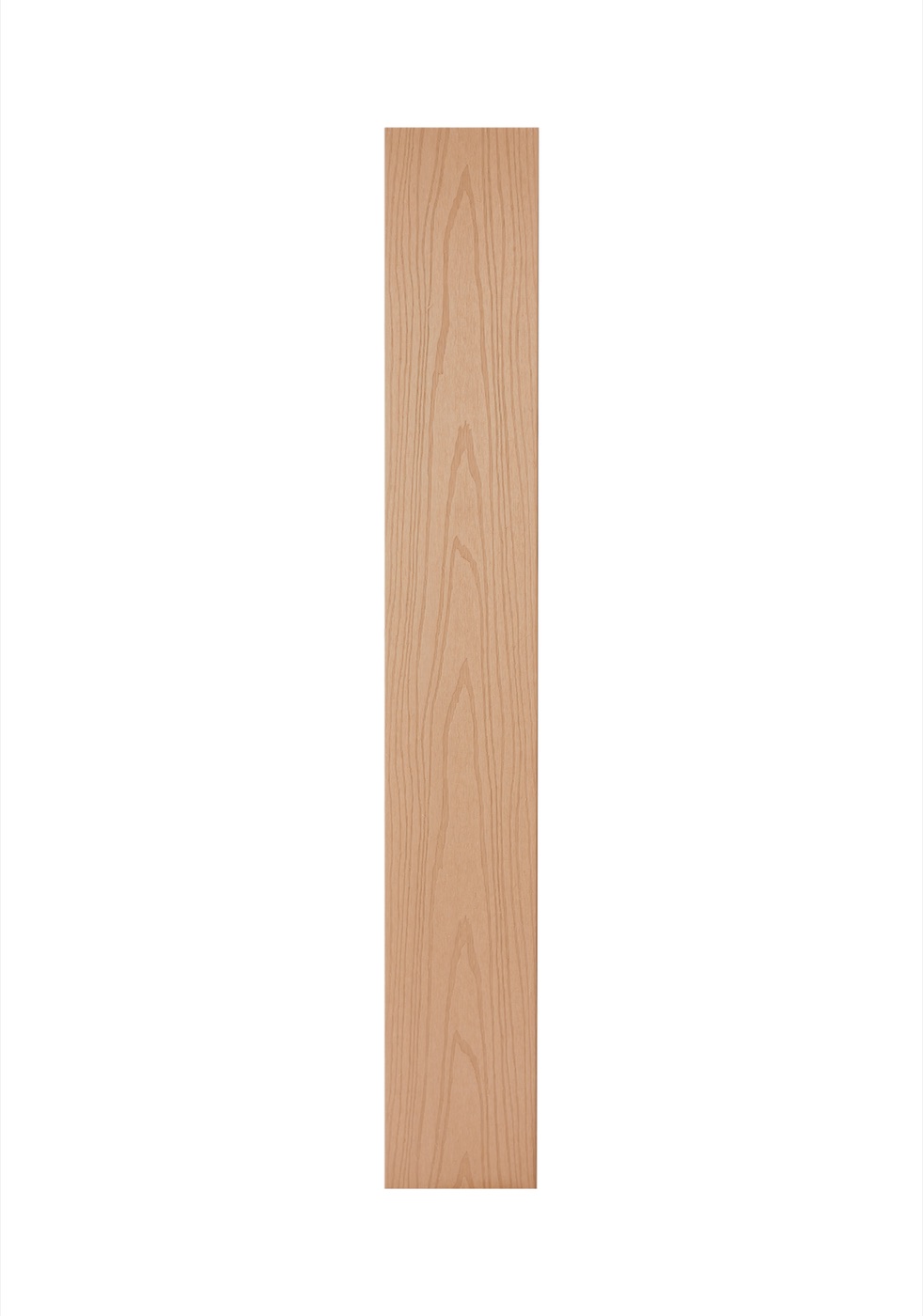 Maple colour WPC decking surface sample