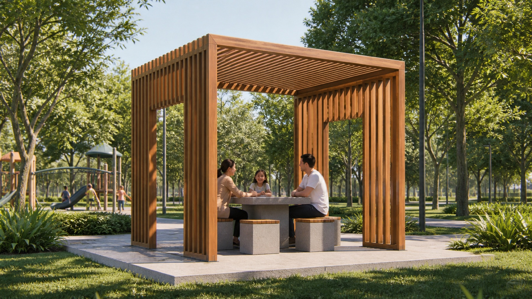 Family park rest pavilion concept